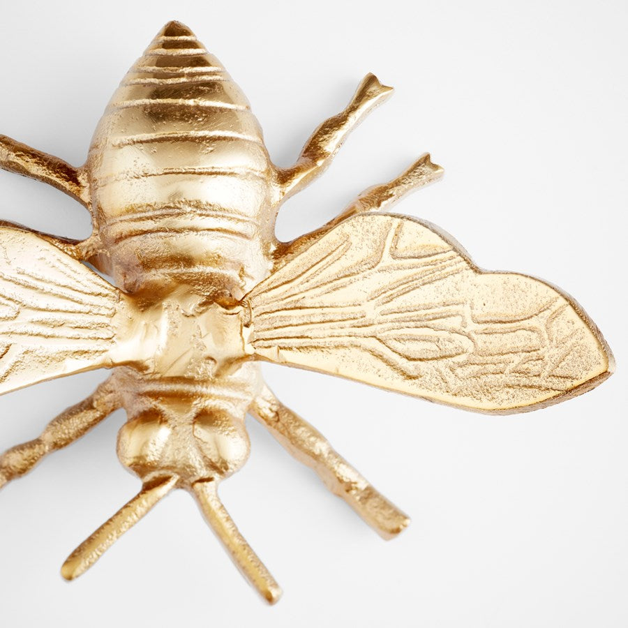 Golden bumblebee sculpture - The Nifty Decor