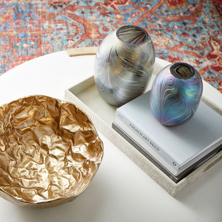 Crumpled Gold Bowl - The Nifty Decor