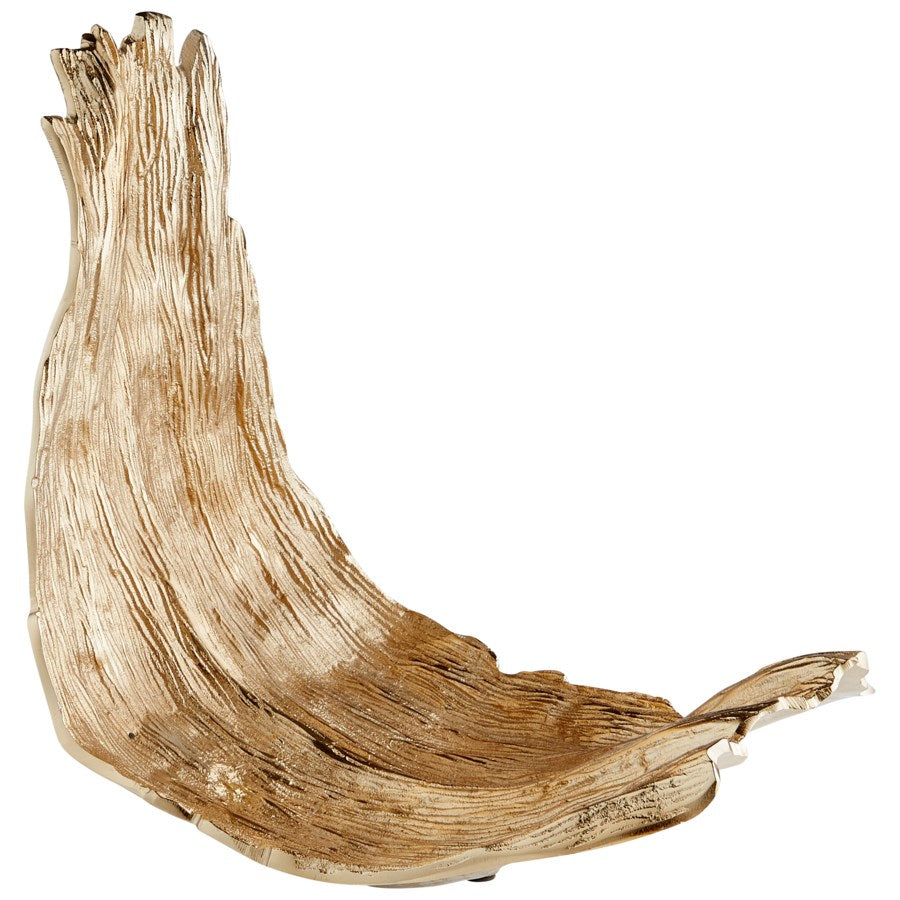 Golden dried leaf sculpture - The Nifty Decor