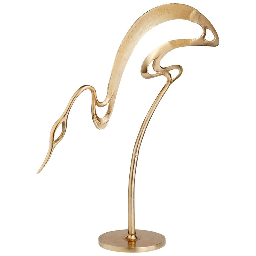 Gold bird sculpture - The Nifty Decor