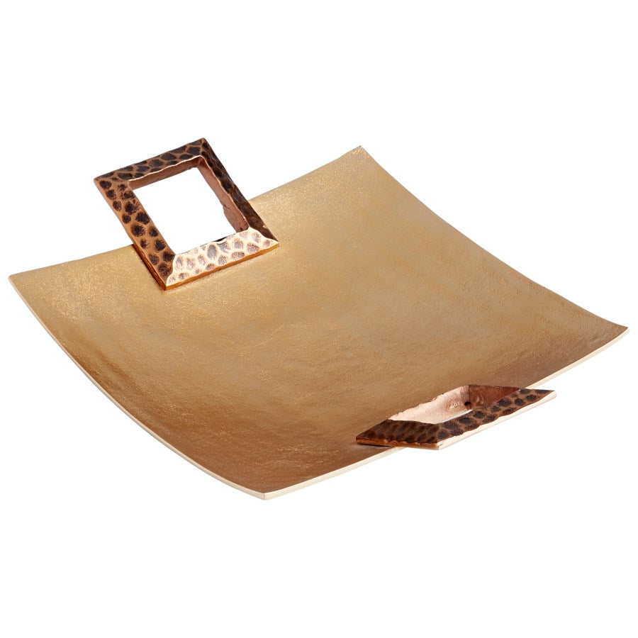 Bronze hammered handle tray - The Nifty Decor