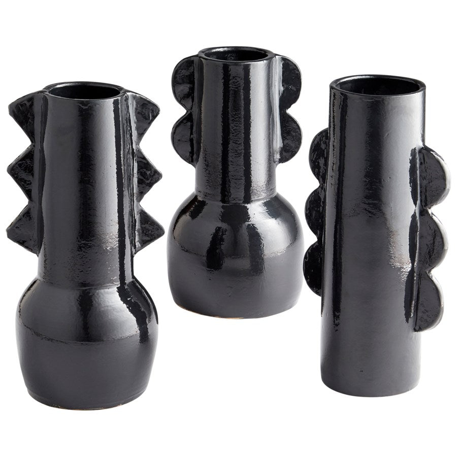 Black Terracotta Vase - The Nifty Decor
