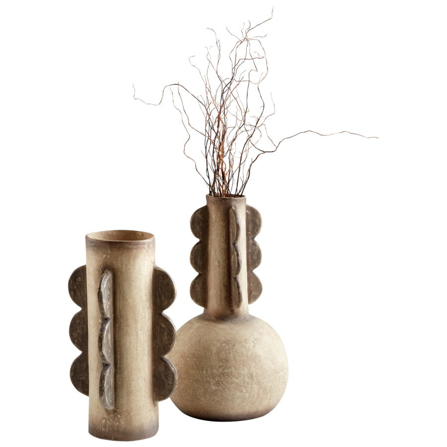 Cylindrical design muted totem pole Vase - The Nifty Decor