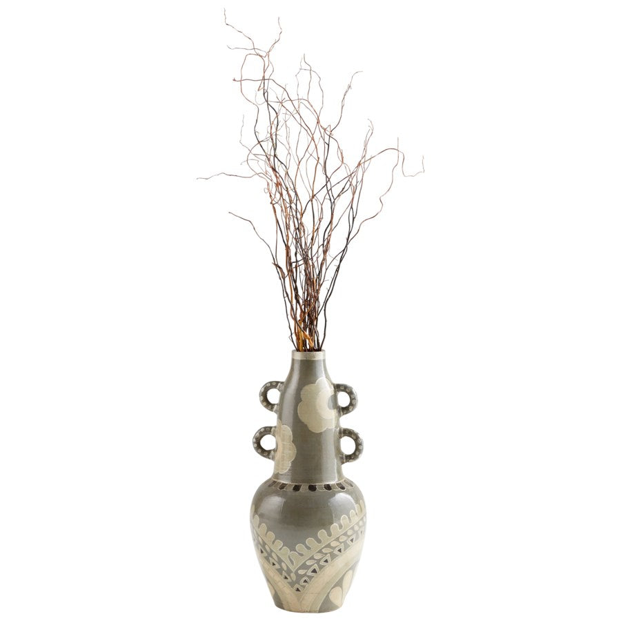 Olive Green looped Vase - The Nifty Decor