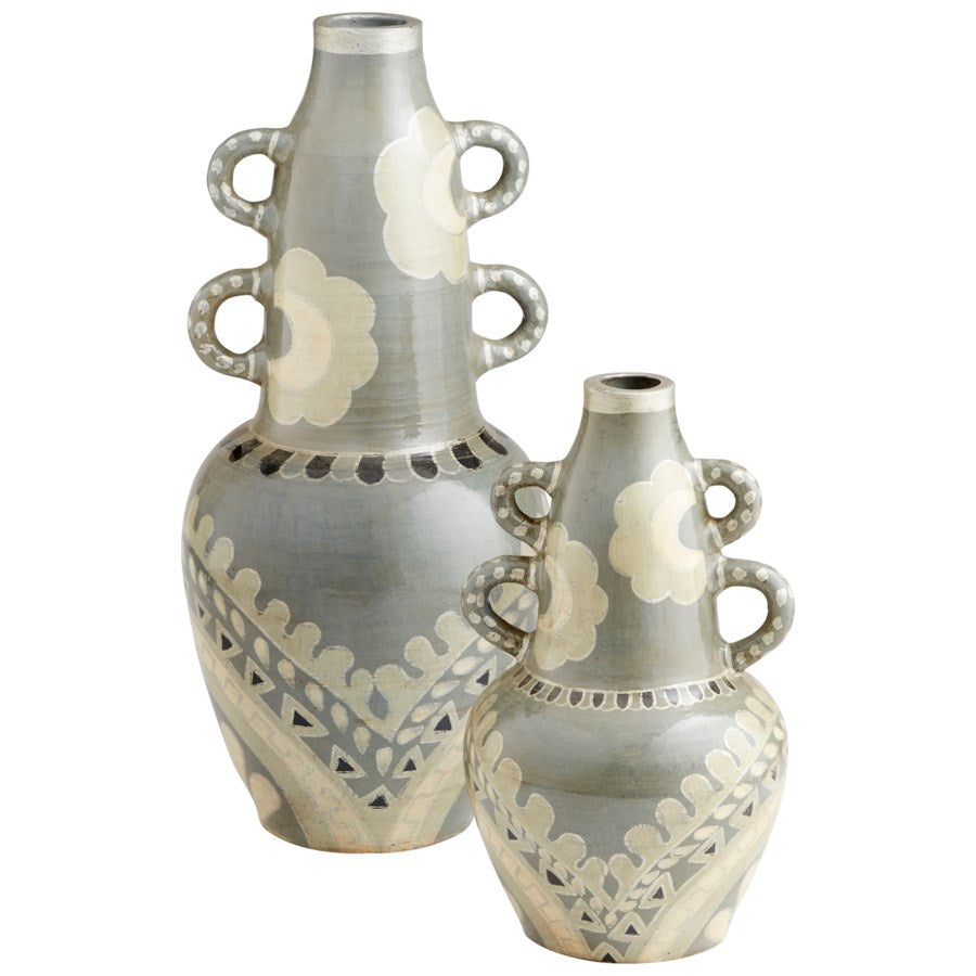 Olive Green looped Vase - The Nifty Decor
