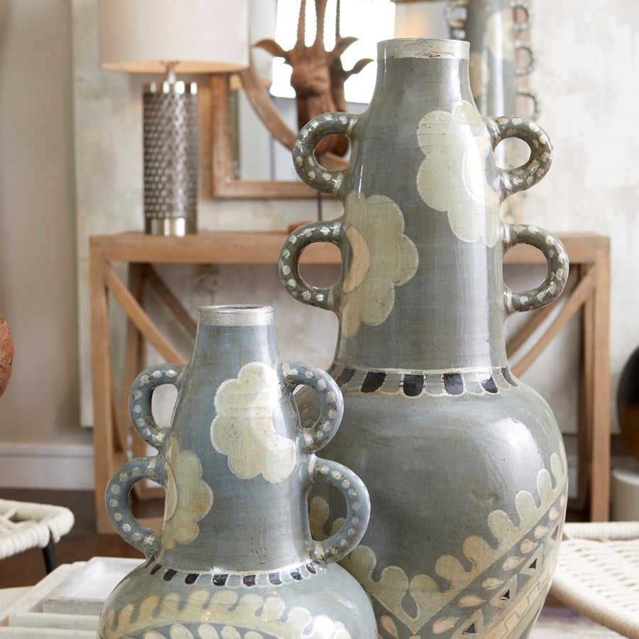 Olive Green looped Vase - The Nifty Decor