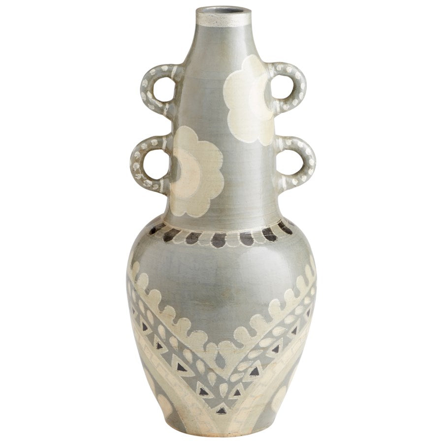 Olive Green looped Vase - The Nifty Decor