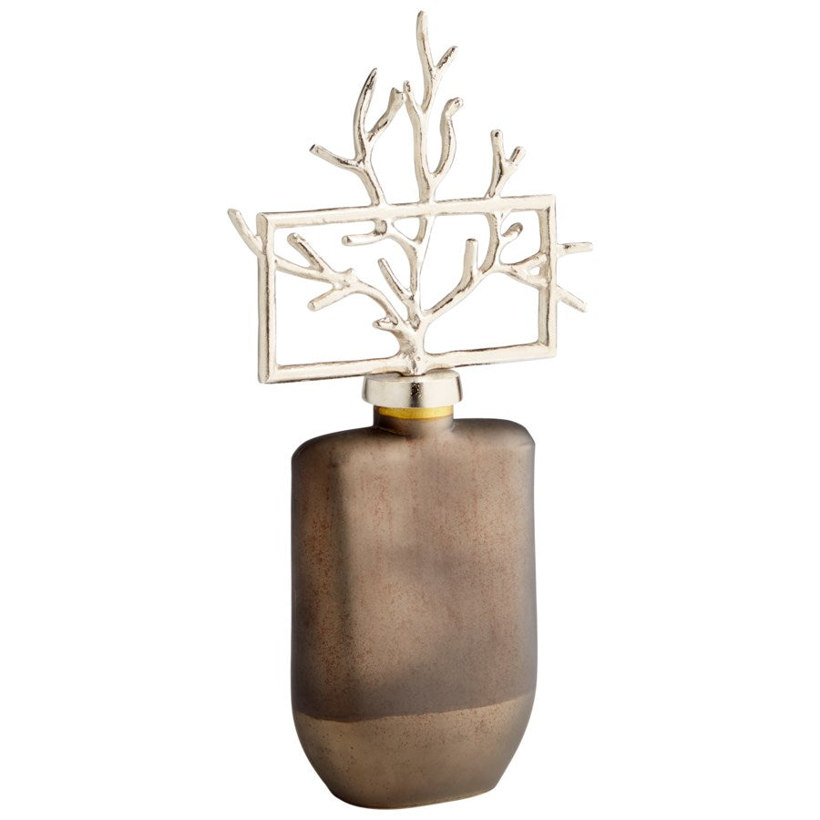 Urn with metallic branches - The Nifty Decor
