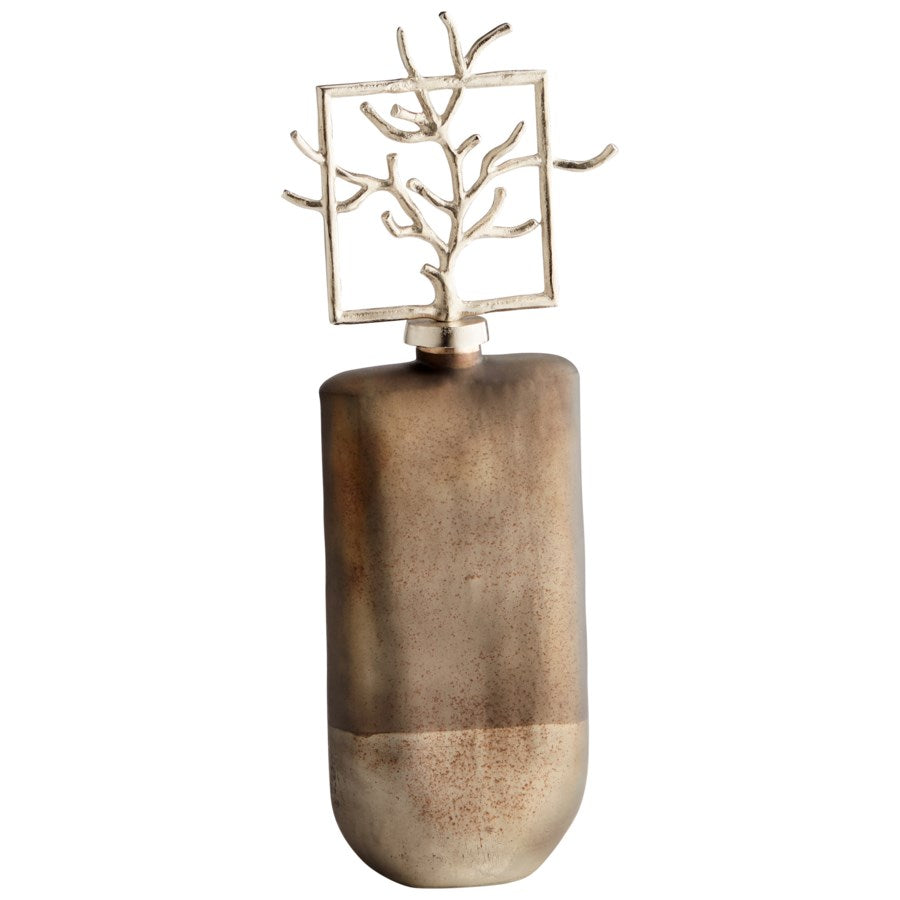 Urn with metallic branches - The Nifty Decor