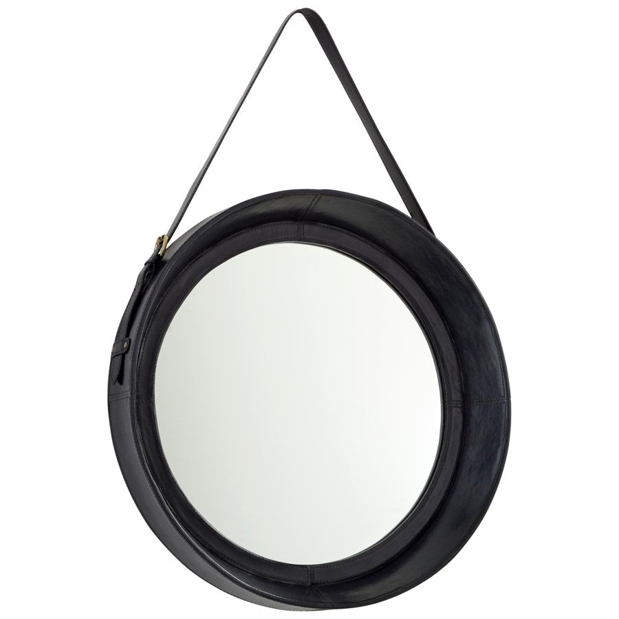 Leather strap hangable mirror - The Nifty Decor