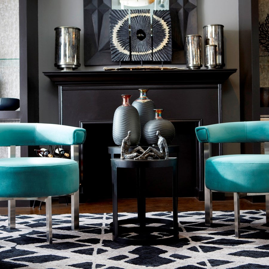 Three piece ruffle design Sculpture – Bombay Mercantile