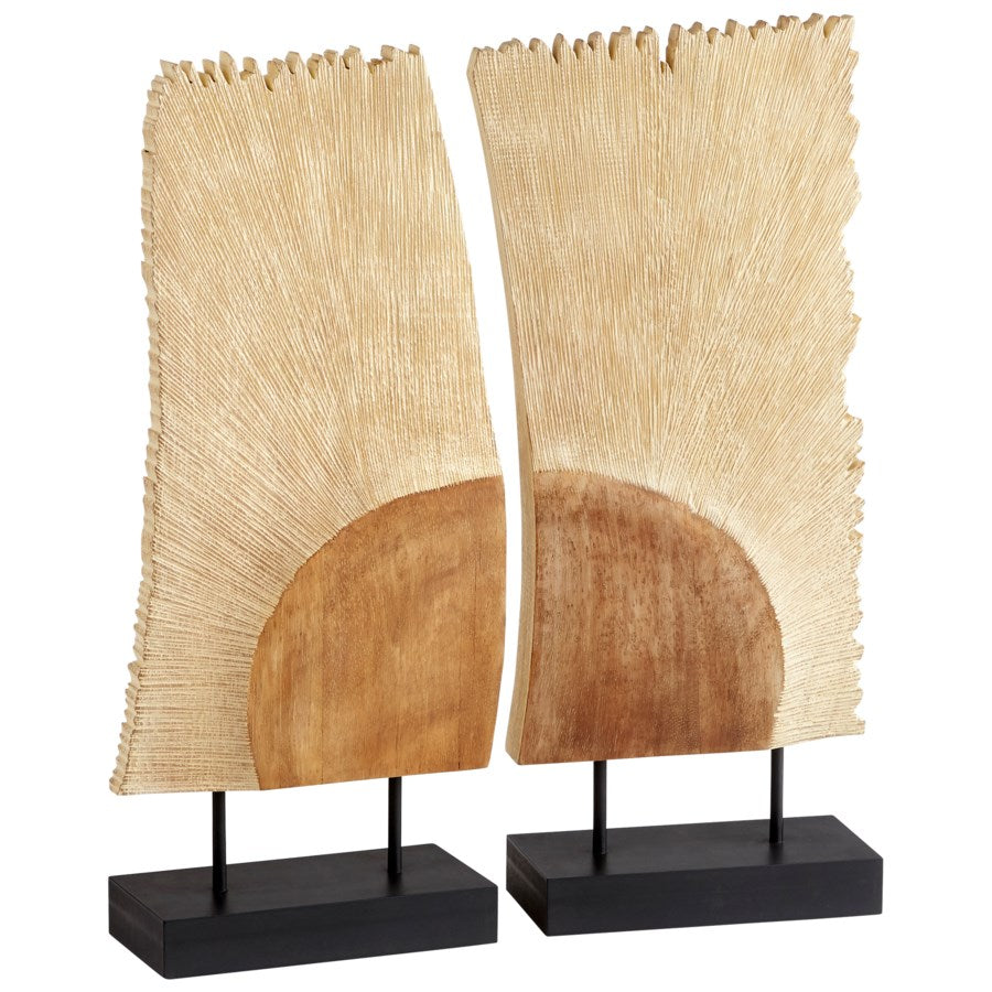 Rising Sun design two piece sculpture - The Nifty Decor