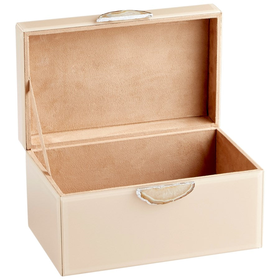 Glossy beige finish Container - The Nifty Decor