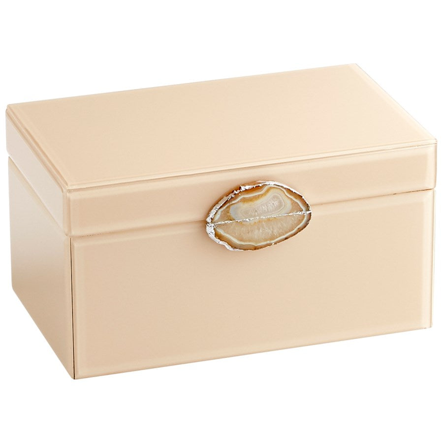 Glossy beige finish Container - The Nifty Decor