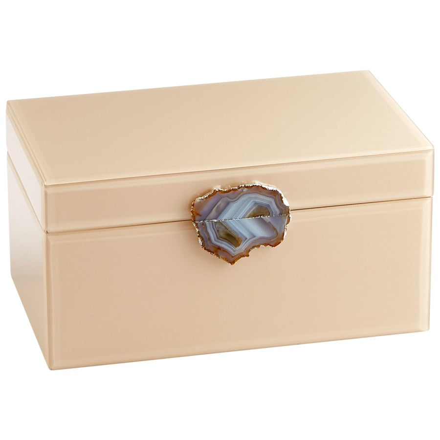 Glossy beige finish Container - The Nifty Decor