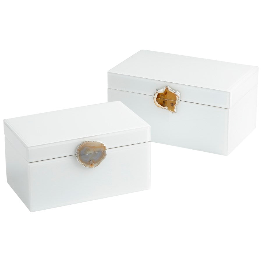 Container with decorative gem stone - The Nifty Decor