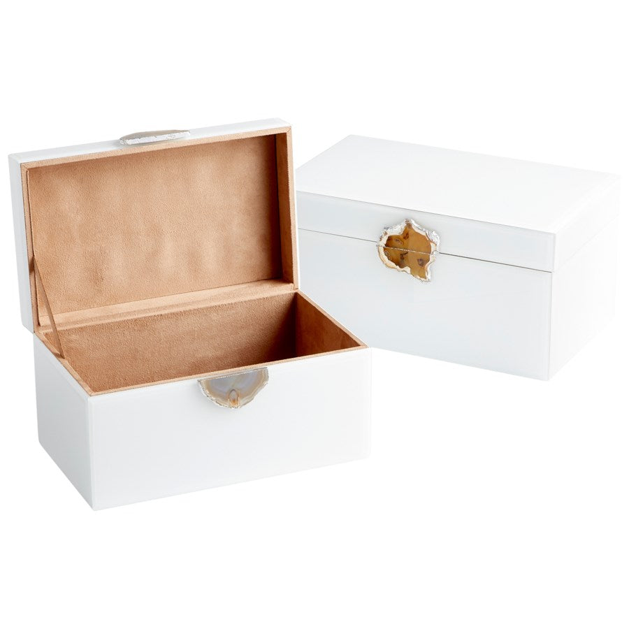 Container with decorative gem stone - The Nifty Decor