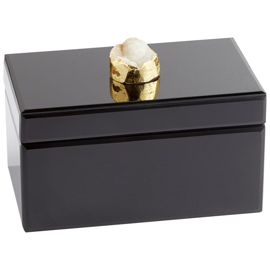 Glossy black finish container - The Nifty Decor