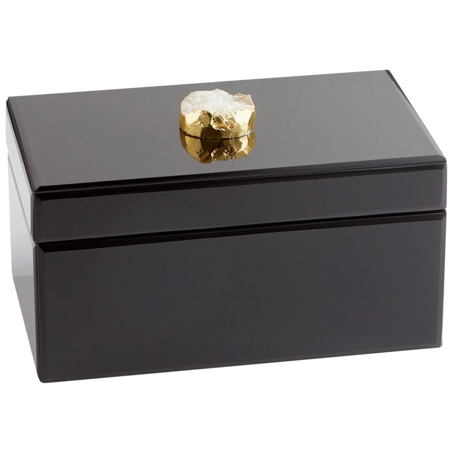Glossy black finish container - The Nifty Decor