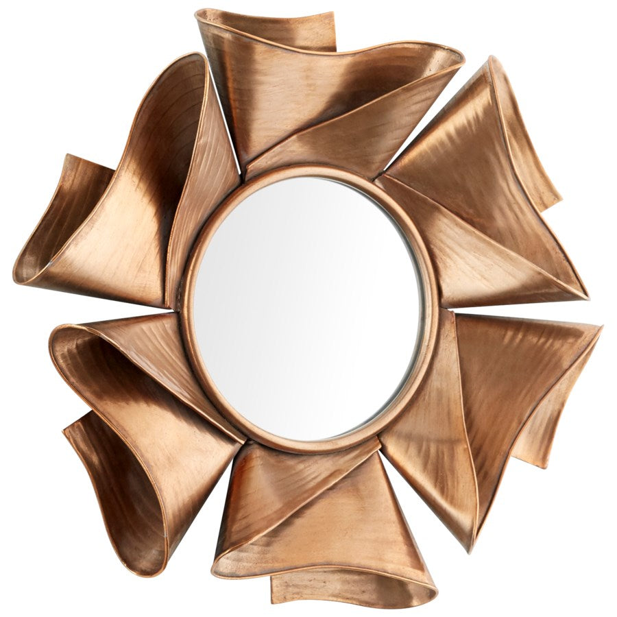 Folded iron petals mirror - The Nifty Decor