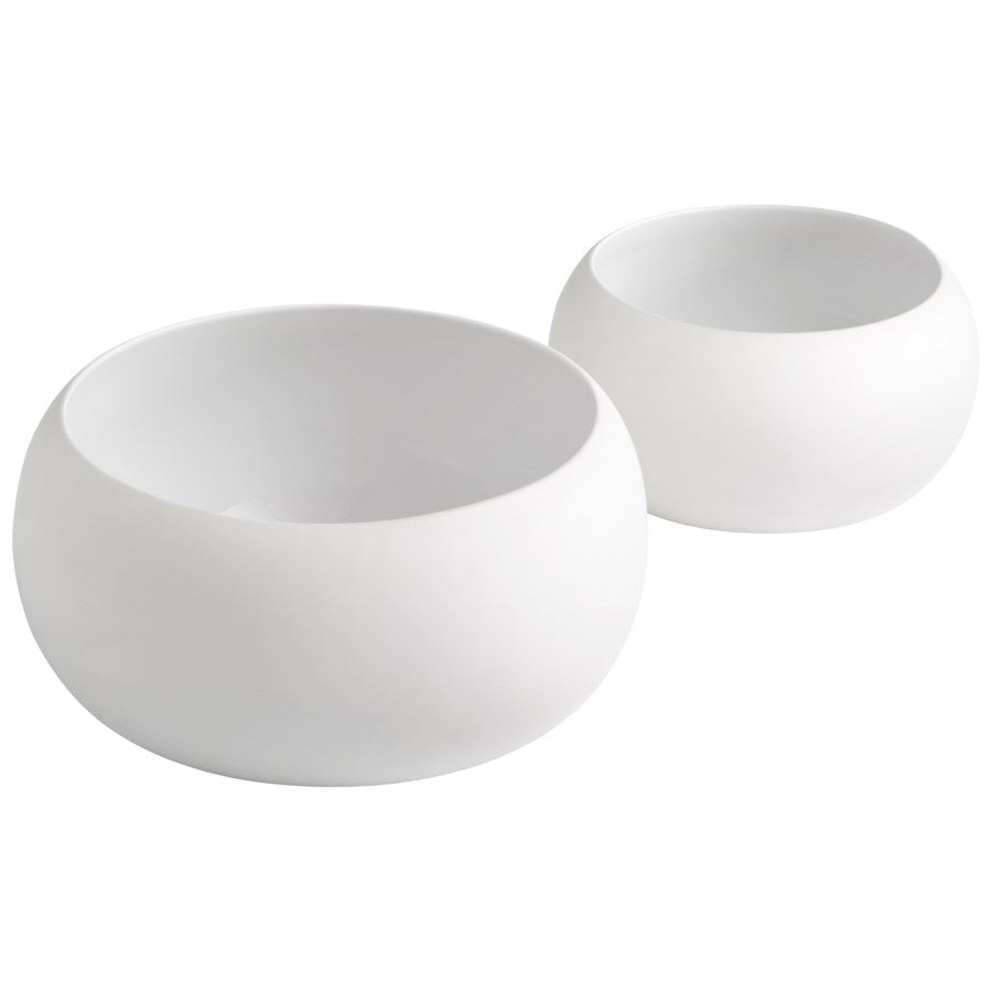 White Ceramic round bowl - The Nifty Decor