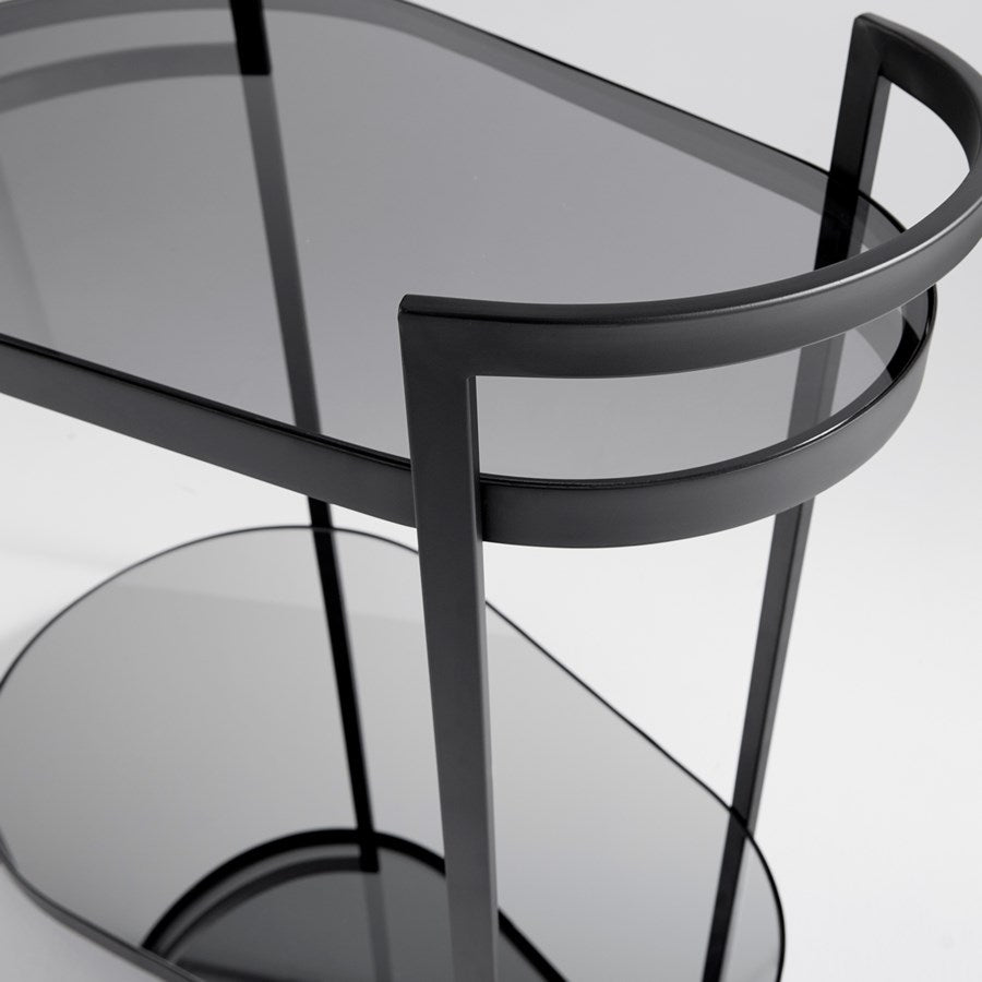 Geometrically inspired bar cart - The Nifty Decor