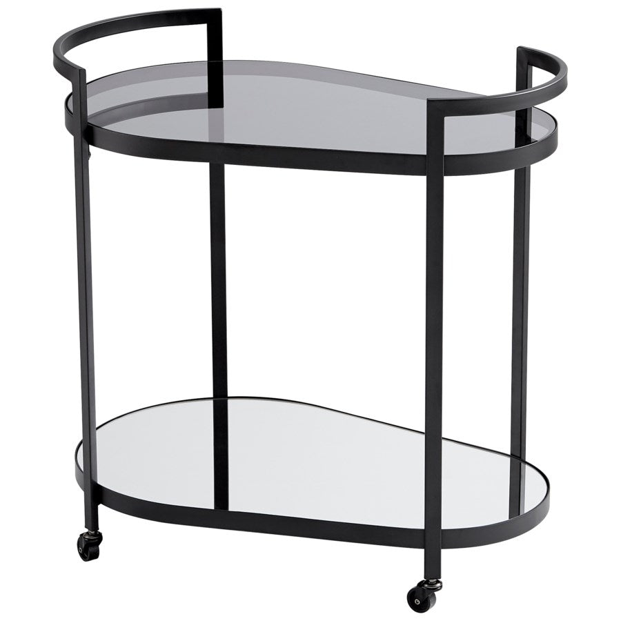 Geometrically inspired bar cart - The Nifty Decor