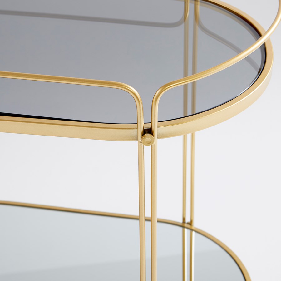 Metal framed bar cart - The Nifty Decor