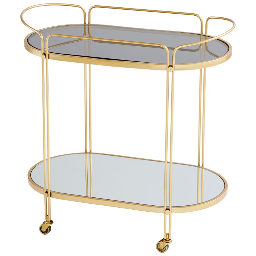 Metal framed bar cart - The Nifty Decor