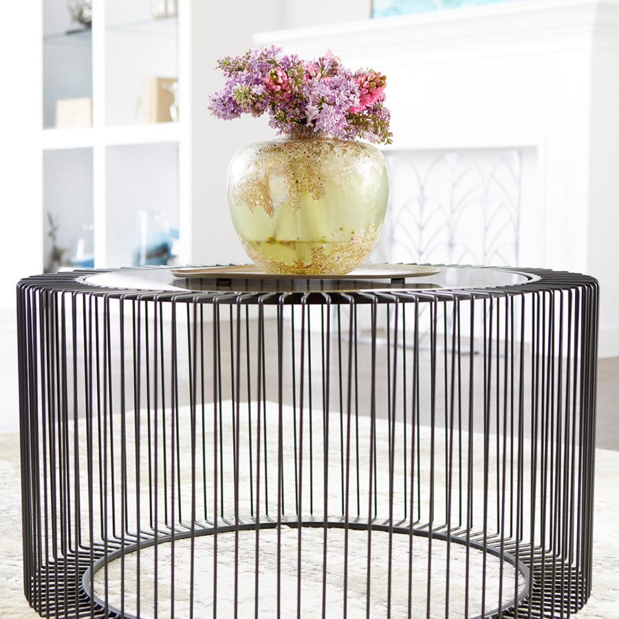 Greenish Stone Glass Vase - The Nifty Decor