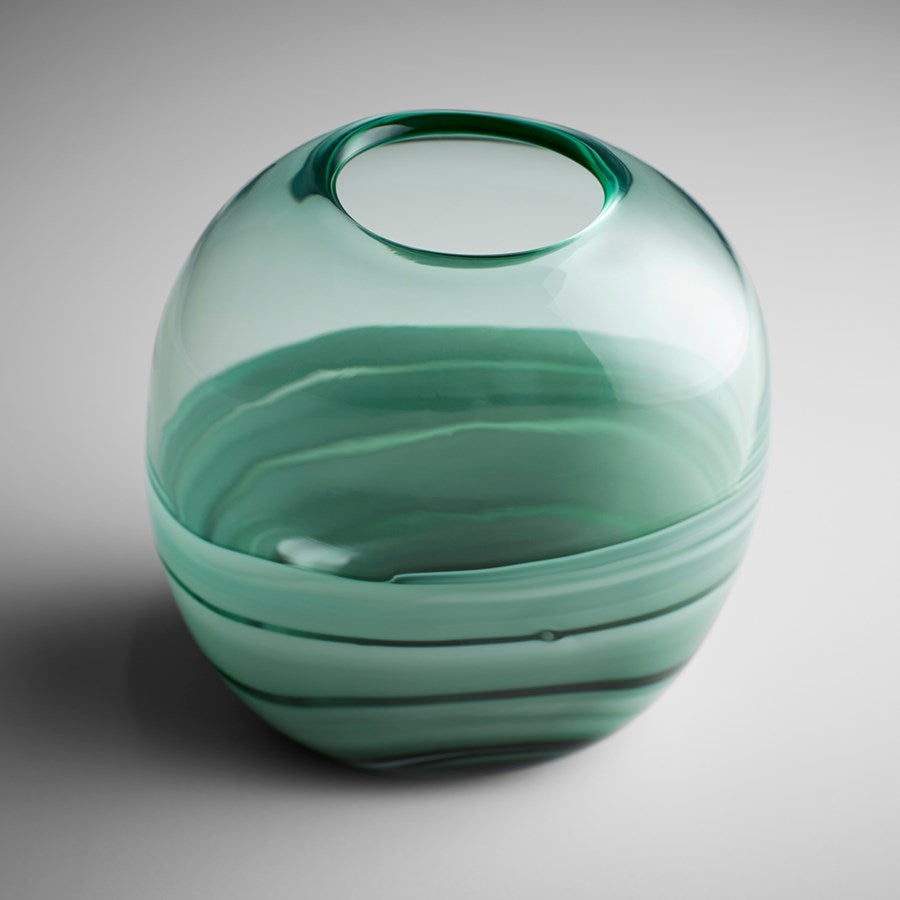 Recycled Green Glass Vase - The Nifty Decor