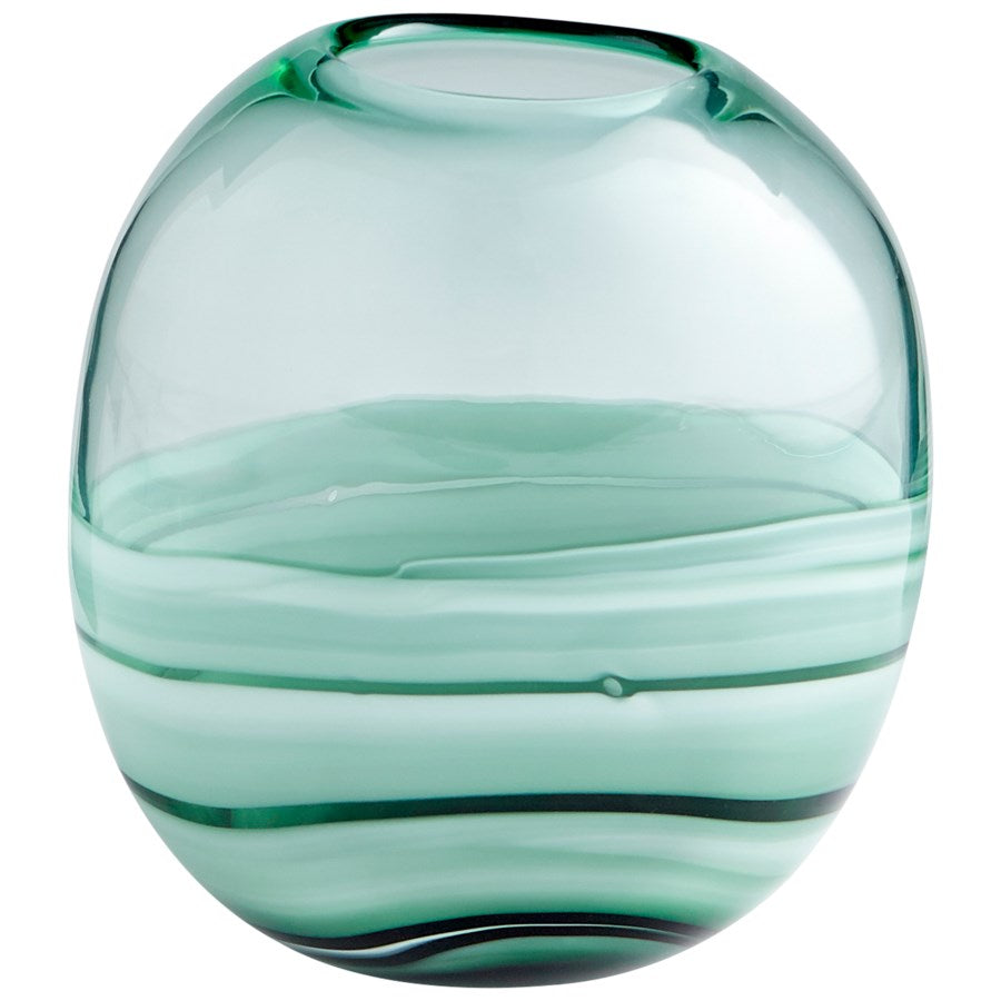 Recycled Green Glass Vase - The Nifty Decor