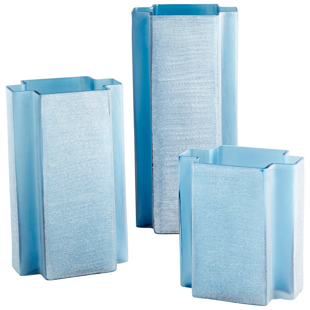 Blue Sayan vase - Bombay Mercantile