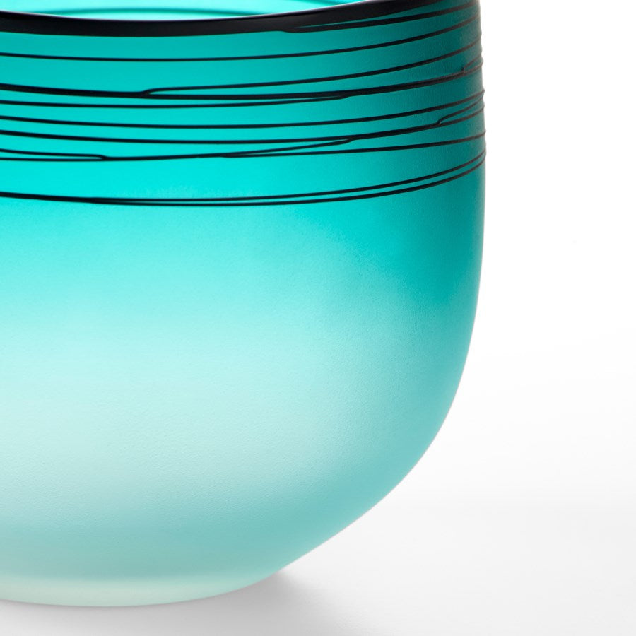 Blue frost with embossed swirl - The Nifty Decor
