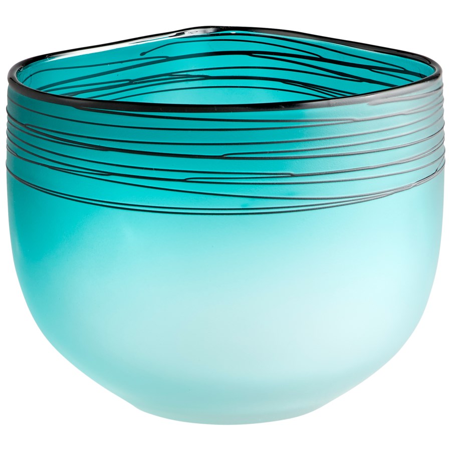 Blue frost with embossed swirl - The Nifty Decor