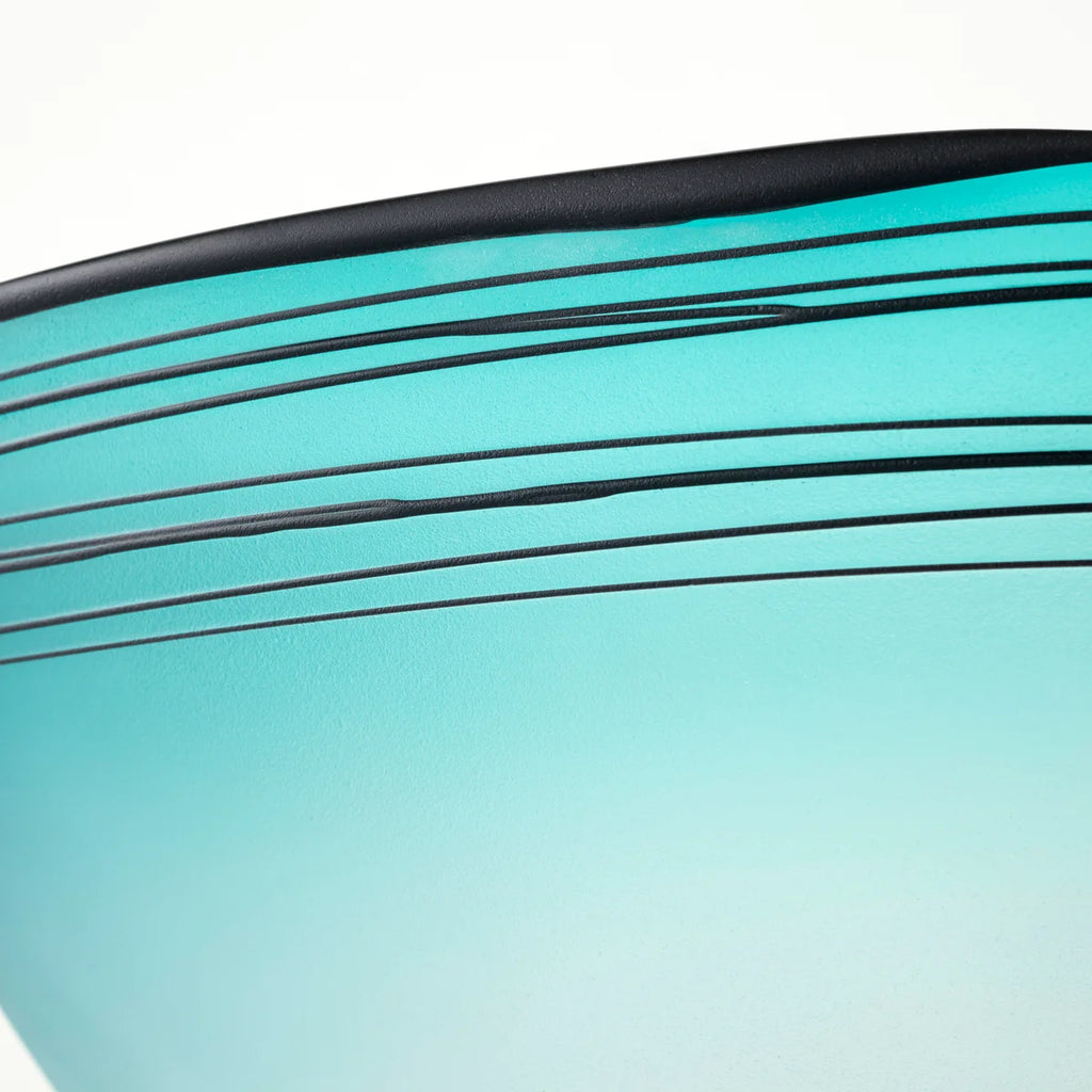Blue and White Glass Bowl - Bombay Mercantile