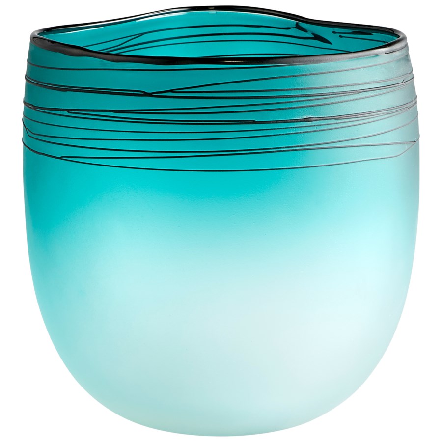 Blue frost with embossed swirl - The Nifty Decor