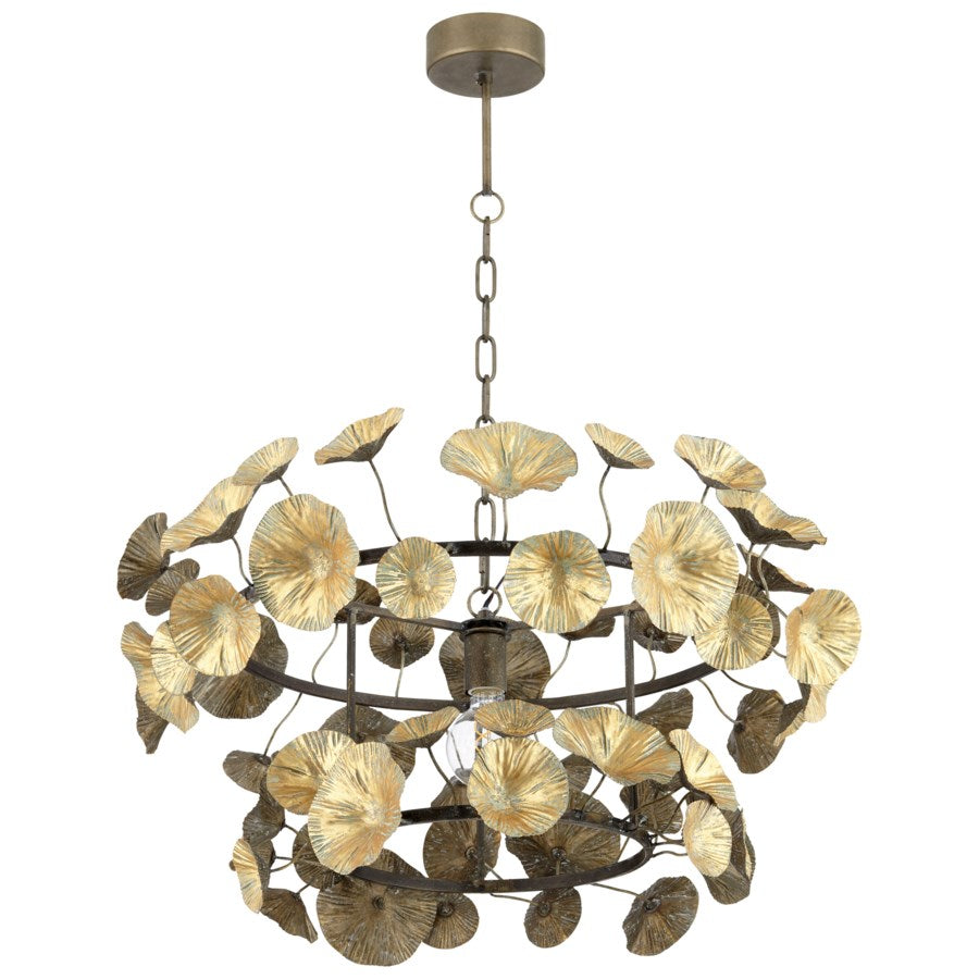 Fully formed lily pad chandelier - The Nifty Decor