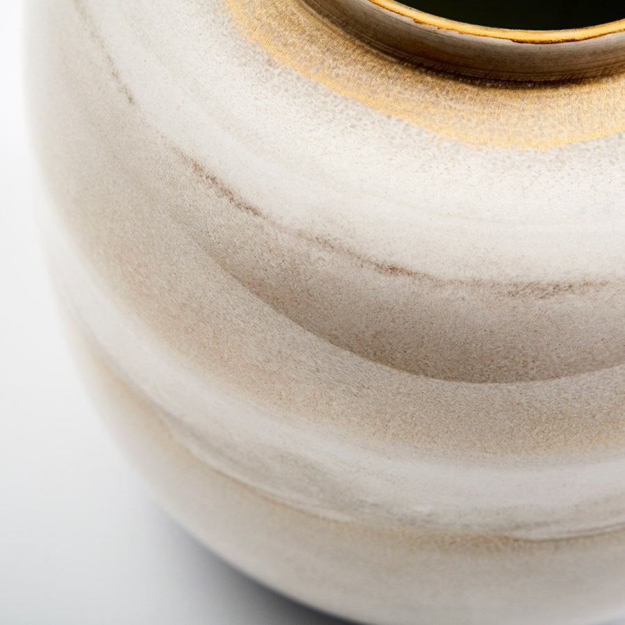 Wavy Mocha finish Vase - The Nifty Decor