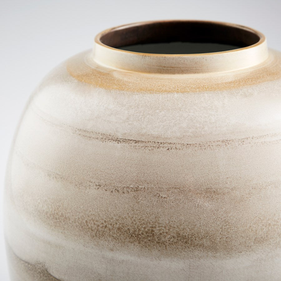 Wavy Mocha finish Vase - The Nifty Decor