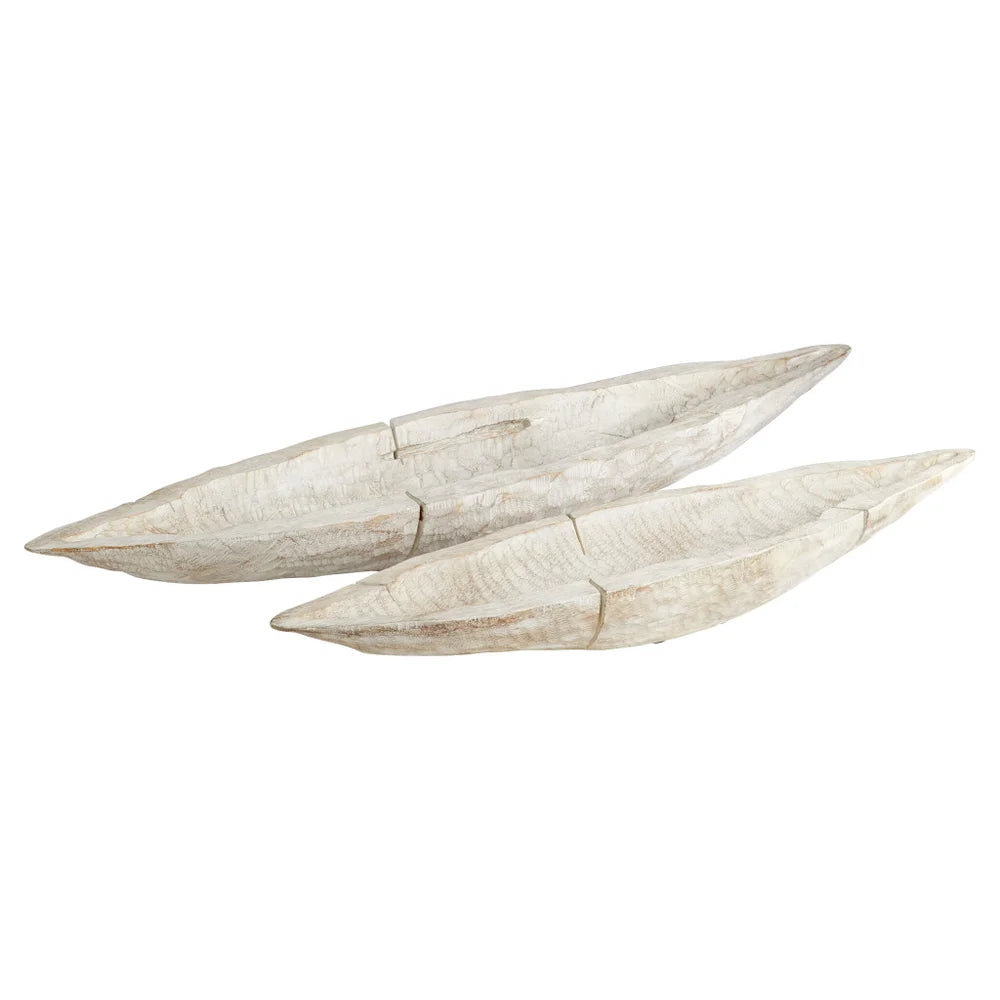 Whitewashed Navarro Tray - Bombay Mercantile