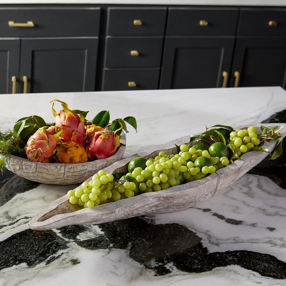Whitewashed Navarro Tray - Bombay Mercantile