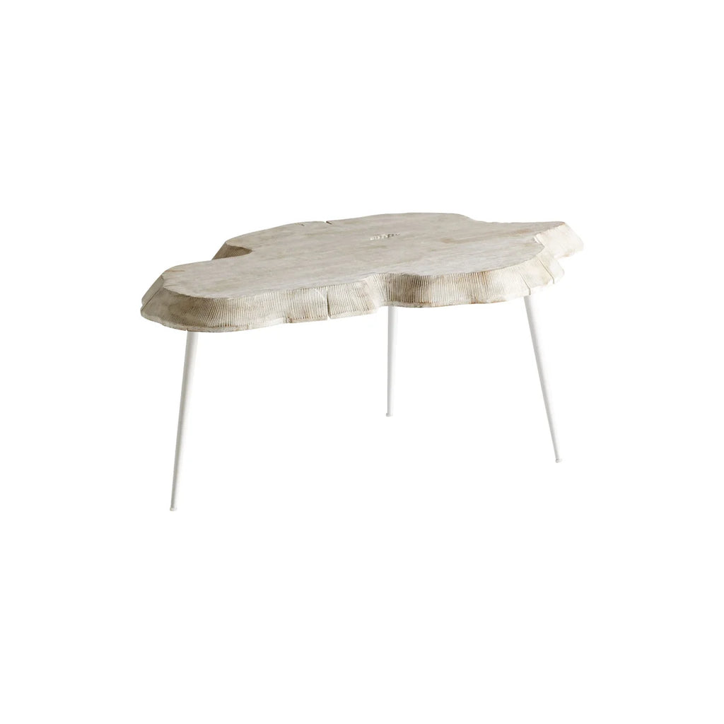 Whitewash Palmer Coffee Table - Bombay Mercantile
