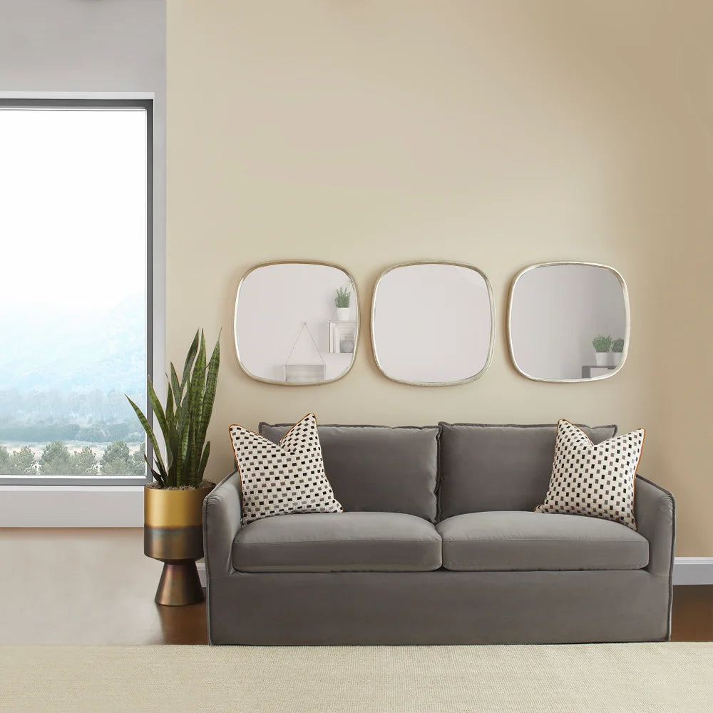 Silver Kalmia Mirror - Bombay Mercantile