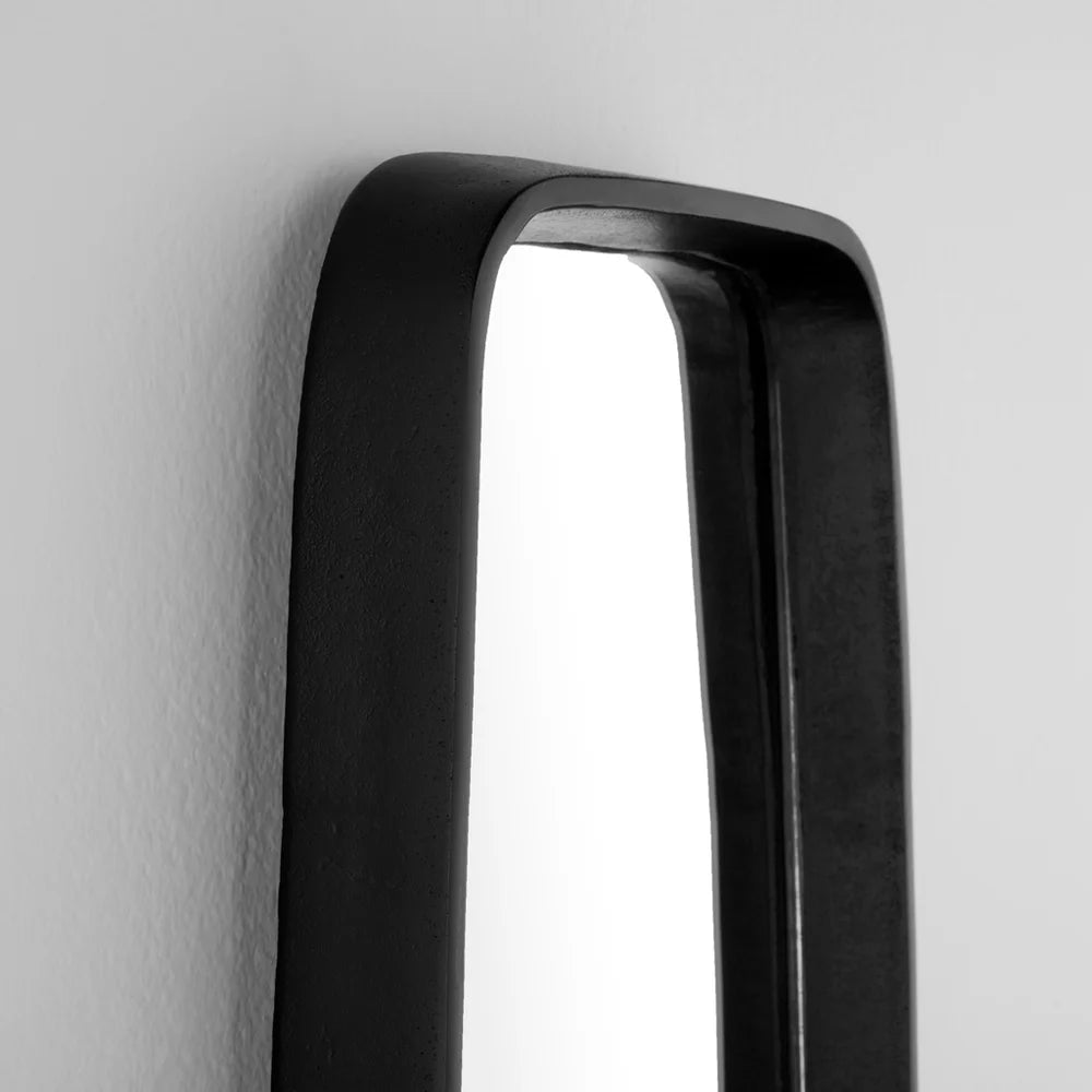 Black Pavo Mirror - Bombay Mercantile