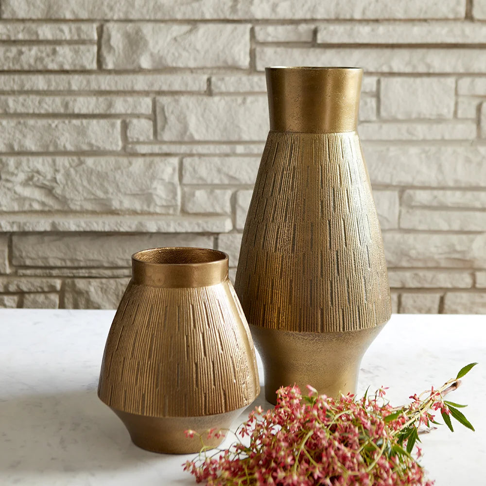 Gold Aria Vase - Bombay Mercantile