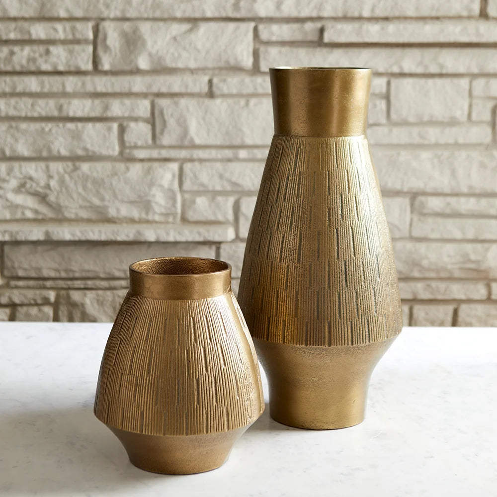 Gold Aria Vase - Bombay Mercantile
