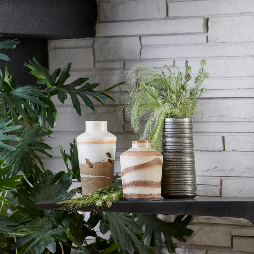 Zinc Jasper Vase - Bombay Mercantile