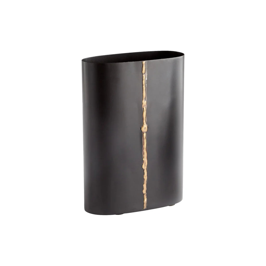 Small Black Begonia Vase - Bombay Mercantile