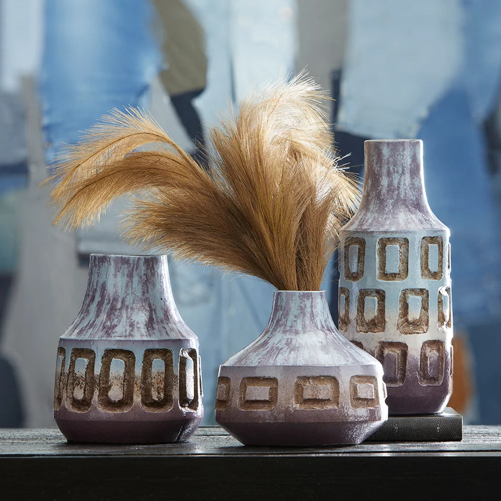 Blue Bako Vase - Bombay Mercantile